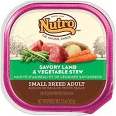 Nutro Natural Choice Small Breed Adult Lamb and Vegetables Recipe - Pack of 3.5oz Trays